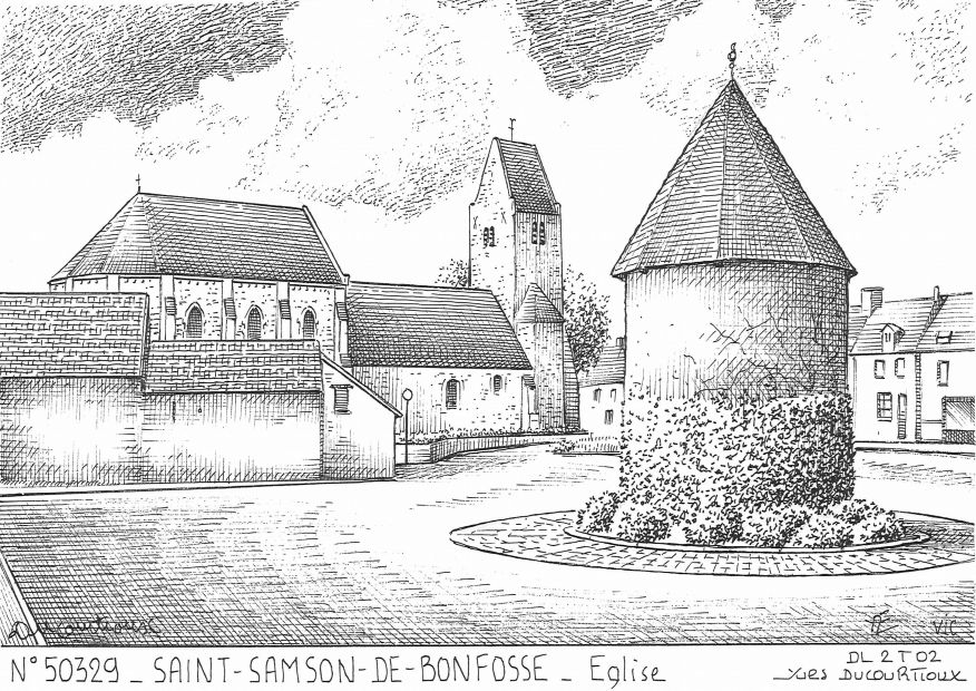 N 50329 - ST SAMSON DE BONFOSSE - église